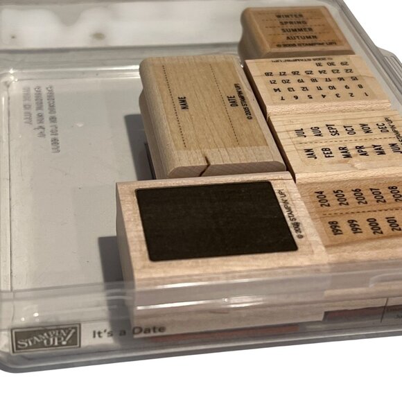 Stampin Up! Its A Date Rubber Stamp Set For Crafting & Scrapbooking - Picture 3 of 3
